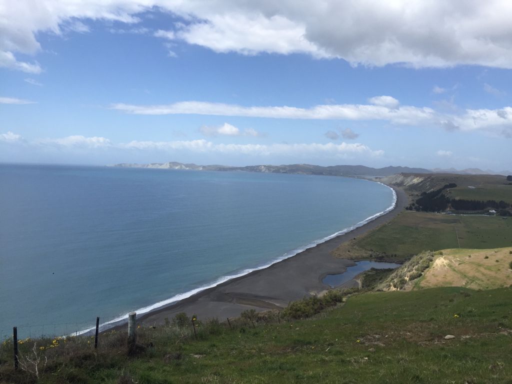 Cliff overlooking Clifford Bay