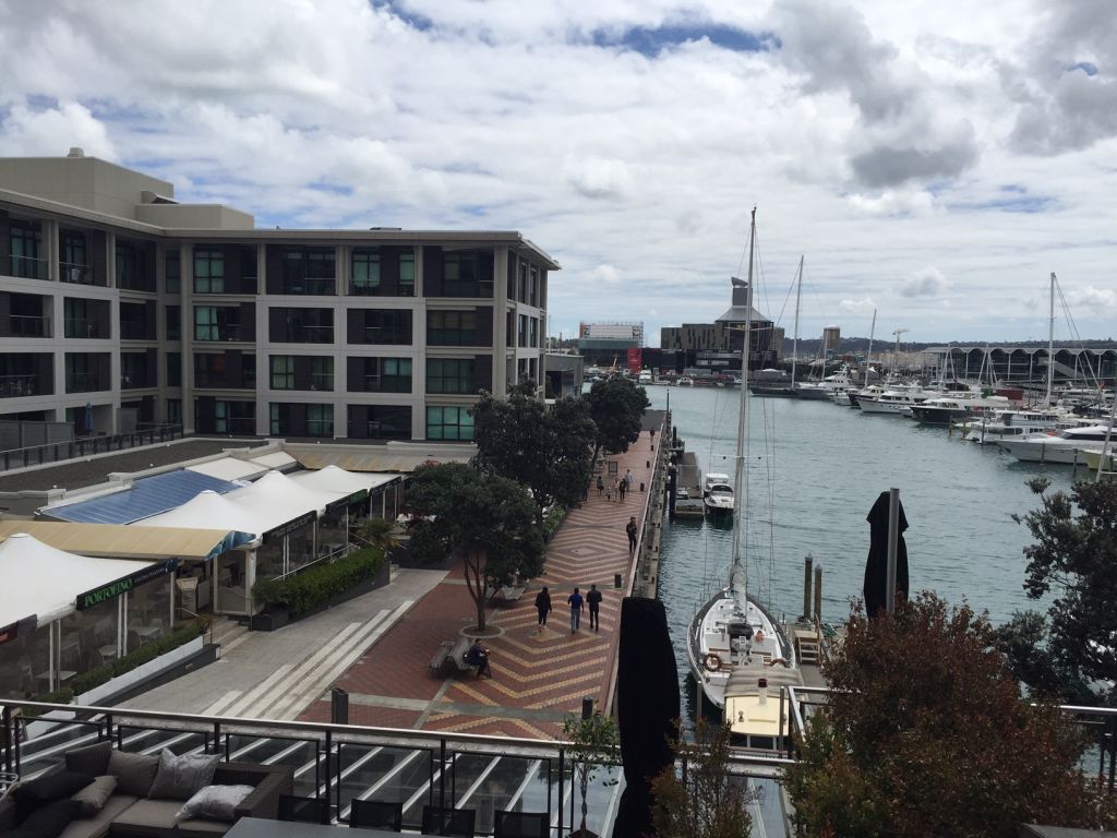 View of the harbor from our room