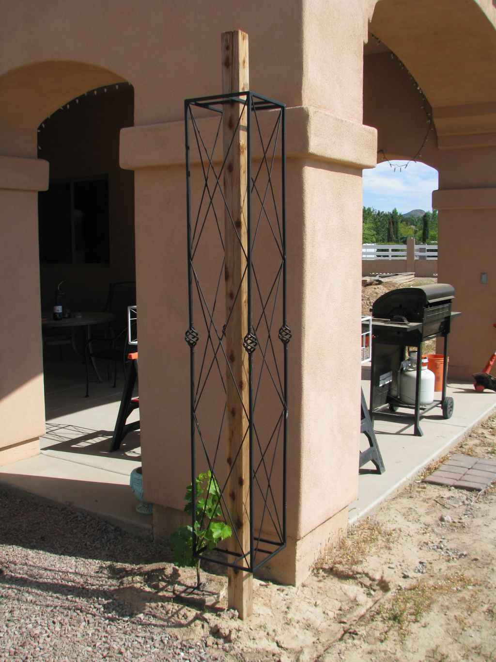 box
trellis installation