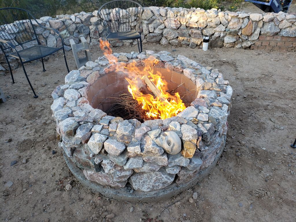 fire pit curing